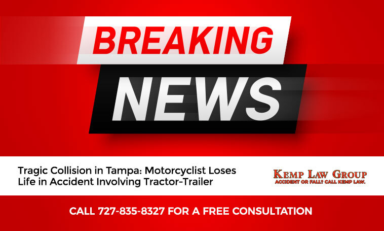 Tragic Collision in Tampa: Motorcyclist Loses Life in Accident Involving Tractor-Trailer