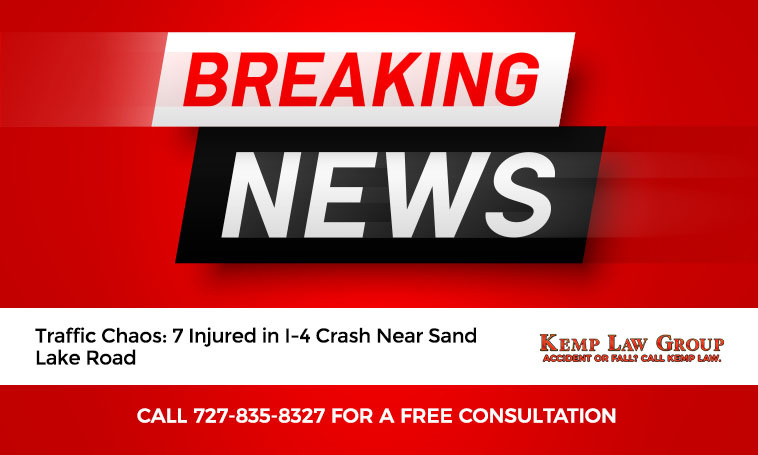 Traffic Chaos: 7 Injured in I-4 Crash Near Sand Lake Road